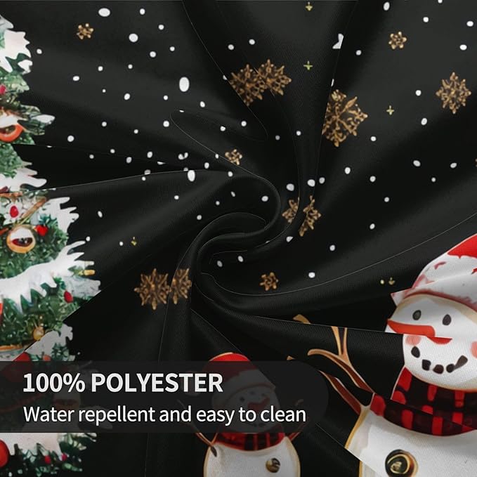 Christmas Snowman Round Tablecloth 60 Inch, Christmas Tree Decorations Round - Image 6