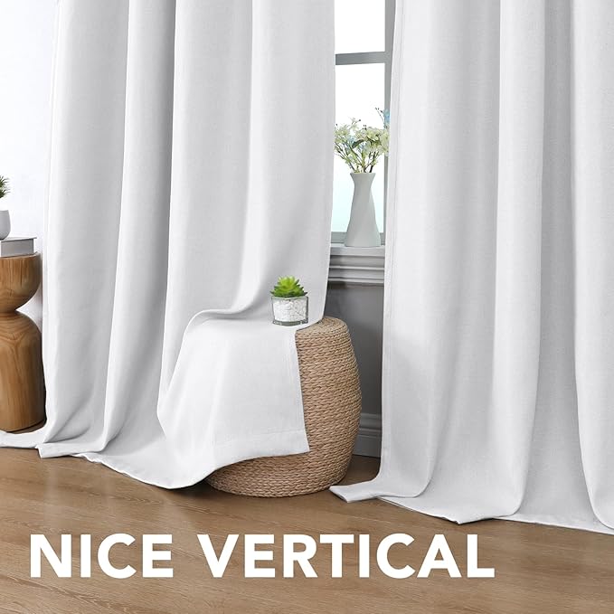 H.VERSAILTEX Linen Blackout Curtain 84 Inches Long - Image 6