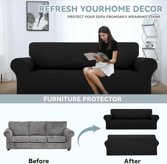 LURKA Stretch Sofa Slipcovers Couch Covers - Image 4