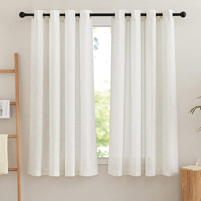 NICETOWN Linen Sheer Curtains Flax by NICETOWN