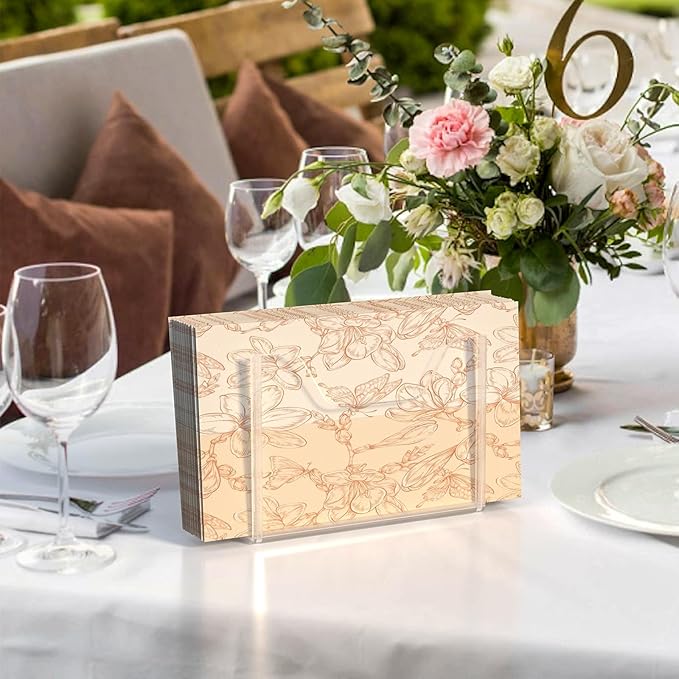 Napkin Holder, Vertical Rectangular Disposable Hand Towel Paper Waterproof - Image 2