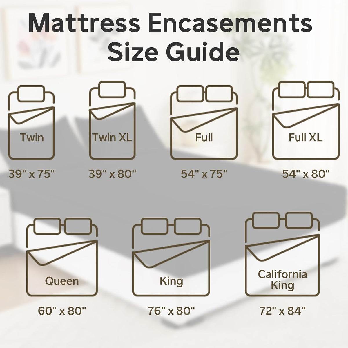 full size mattress protector waterproof (12’’-16” depth) on a desk or shelf