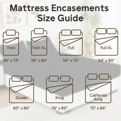 full size mattress protector waterproof (12’’-16” depth) on a desk or shelf