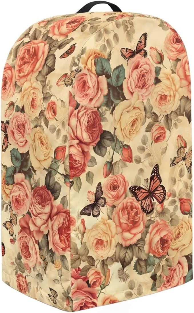 Vintage Roses Butterfly Blender Dust Cover Stand Mixer or Coffee Maker - Image 4