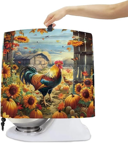 Stand Mixer Cover Rooster Sunflower Stand Mixer Dust Cover Kitchen Counter Food - Image 4