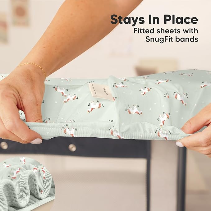 2-Pack Mini Crib Sheets Fitted - Image 6