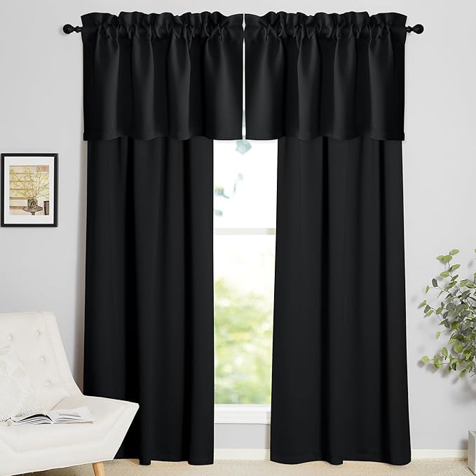 NICETOWN 4 Panels Kitchen Window Valance - Image 6