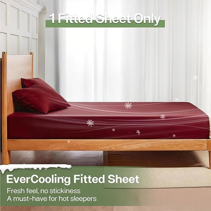 MR&HM King Fitted Sheet Only, Ultra-Soft Rayon Derived from Bamboo & Polyester - Image 3