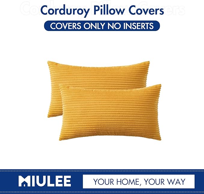 MIULEE Pack of 2 Pillow Covers Soft Soild Decorative Throw Pillow Covers Set - Image 6