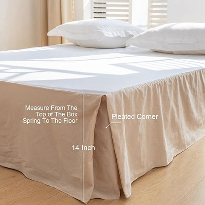 BISELINA French Linen Bed Skirt - Image 4