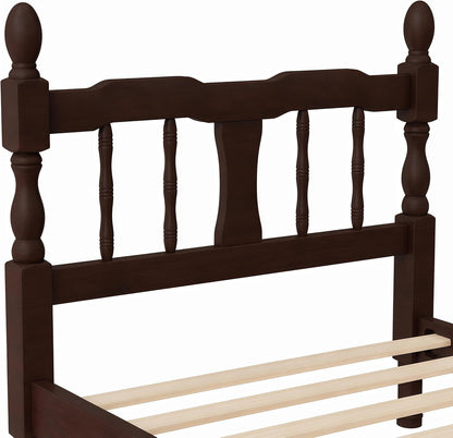 bellemave twin vintage wood spindle post bed,wooden platform on a desk or shelf