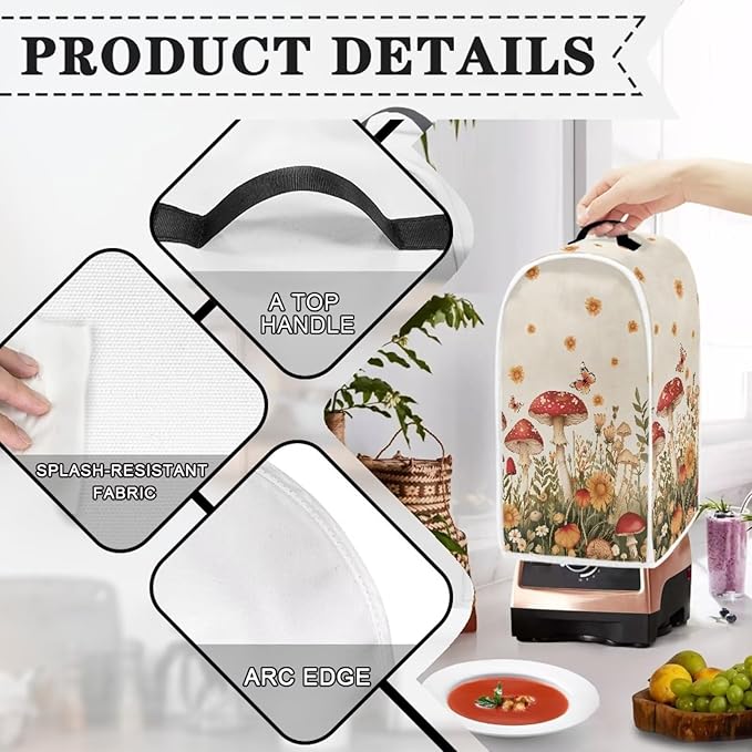 Mushroom Blender Cover for Kitchen Blender Dust Cover Reusable Food Processor - Image 3