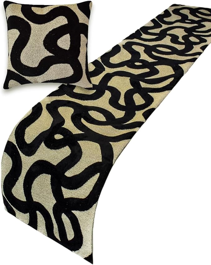 The HomeCentric Black Bed Runner by TheHomeCentric