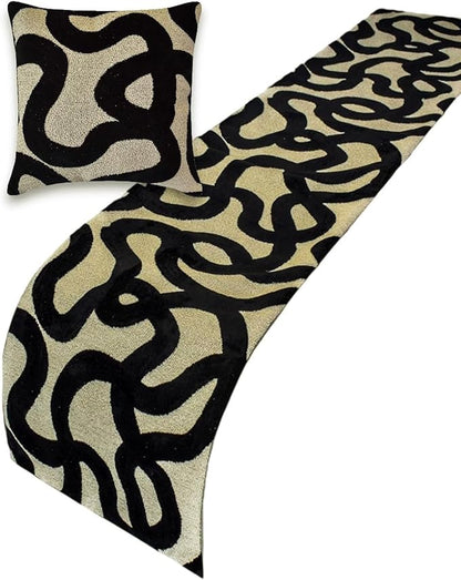 The HomeCentric Black Bed Runner by TheHomeCentric