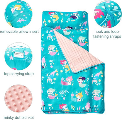 beeweed Toddler Nap Mat, Rollup Design Kid Sleeping Mat - Image 2