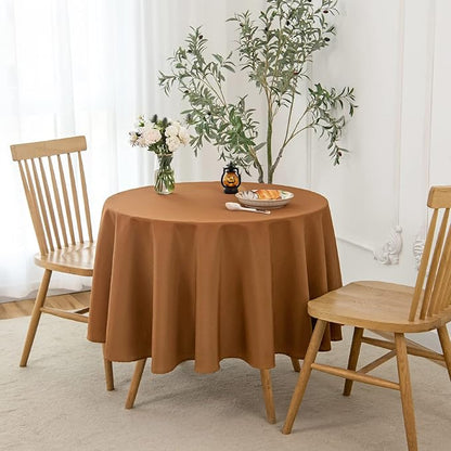 maxmill Fall Tablecloth Linen Looking Texture Stain Resistant Waterproof - Image 2