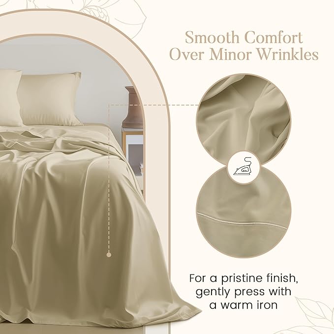 100% Egyptian Cotton Bed Sheets, Certified 800 Thread Count Deep Pocket Queen - Image 5