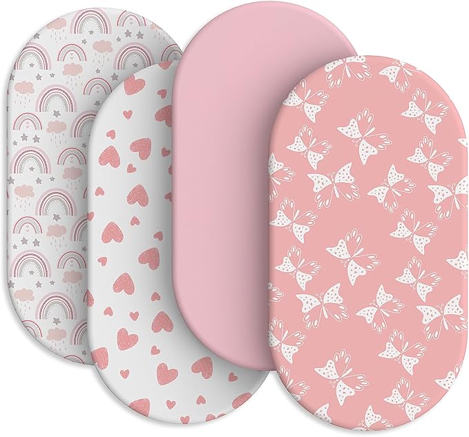 Baby Bassinet Sheets for Baby Boy Girls, Baby Delight, Angelbliss by Unknown