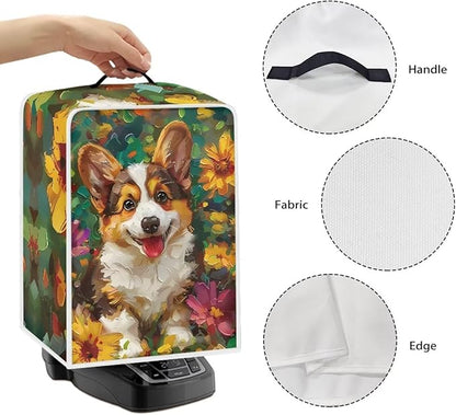 Mumeson Cartoon Corgi Coffee Maker Machine Dust Cover Blender Protection Case - Image 4