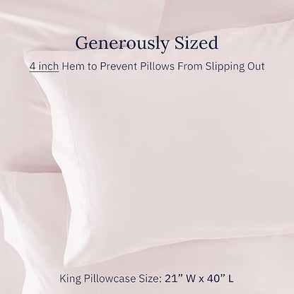 CALIFORNIA DESIGN DEN Luxuriously Soft Hotel Quality 600 Thread Count, 100% - Image 4