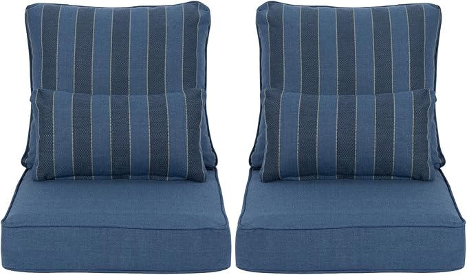 Aoodor Outdoor Chair Cushion, 23 x 26 Inch Water-Resistant, Fade-Resistant by Aoodor
