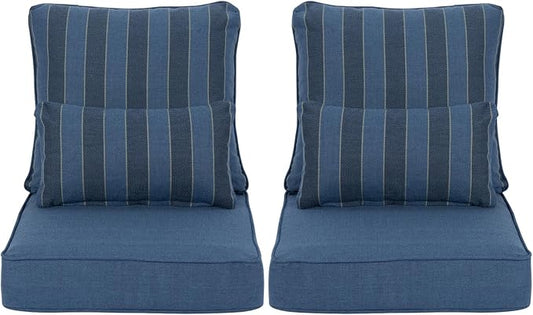 Aoodor Outdoor Chair Cushion, 23 x 26 Inch Water-Resistant, Fade-Resistant by Aoodor
