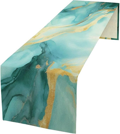 Marble Table Runner, 13x70 Inch by ShiTingYu