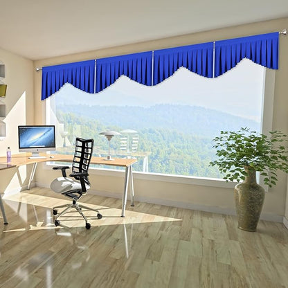 Royal Blue Valances for Living Room - Image 2