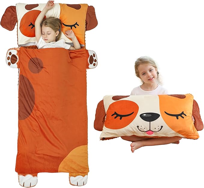 Kids Sleeping Bag, Toddlers Nap Mat, Girls Sleeping Mat by Rabtero