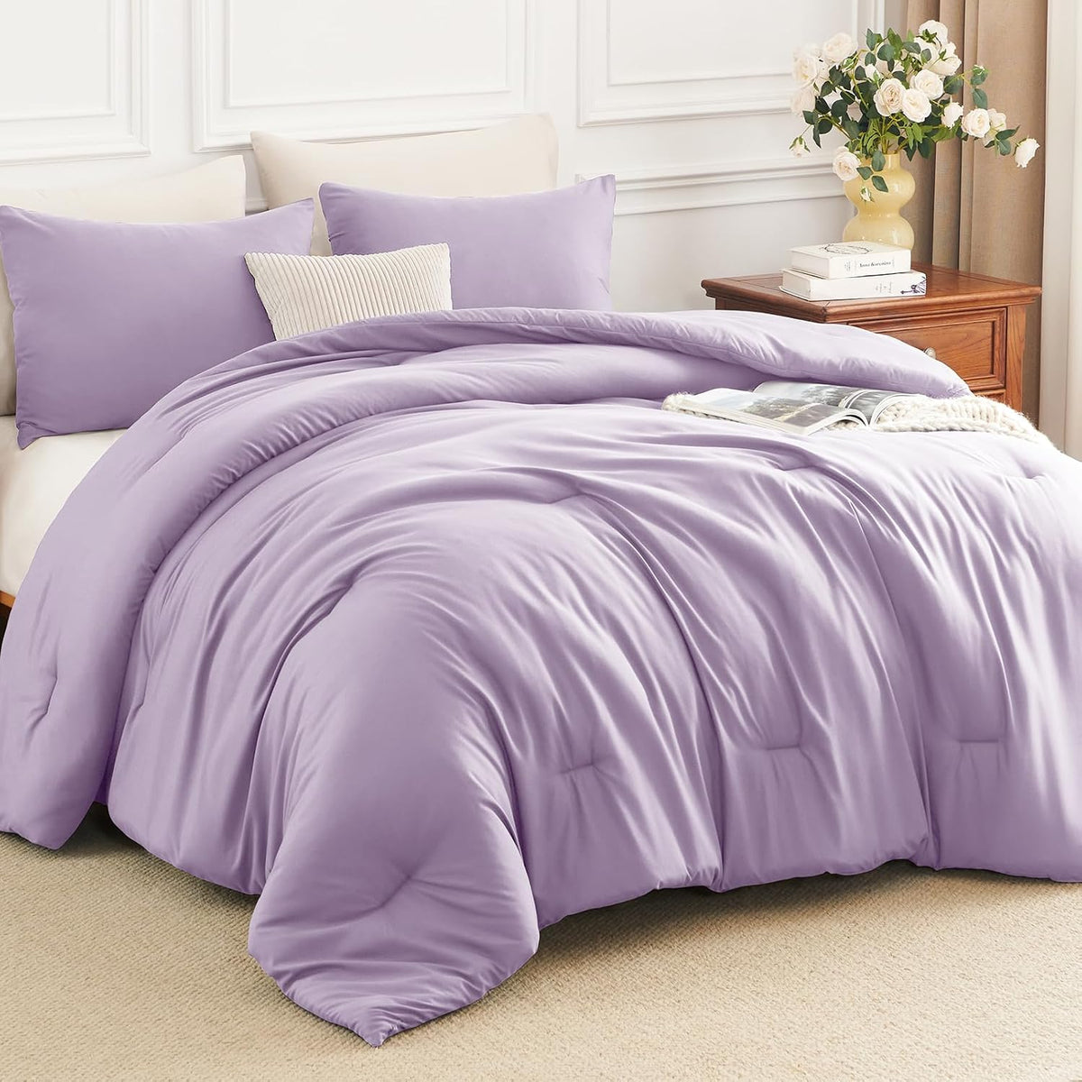 himeet full size comforter sets, 3 pieces with, main product view