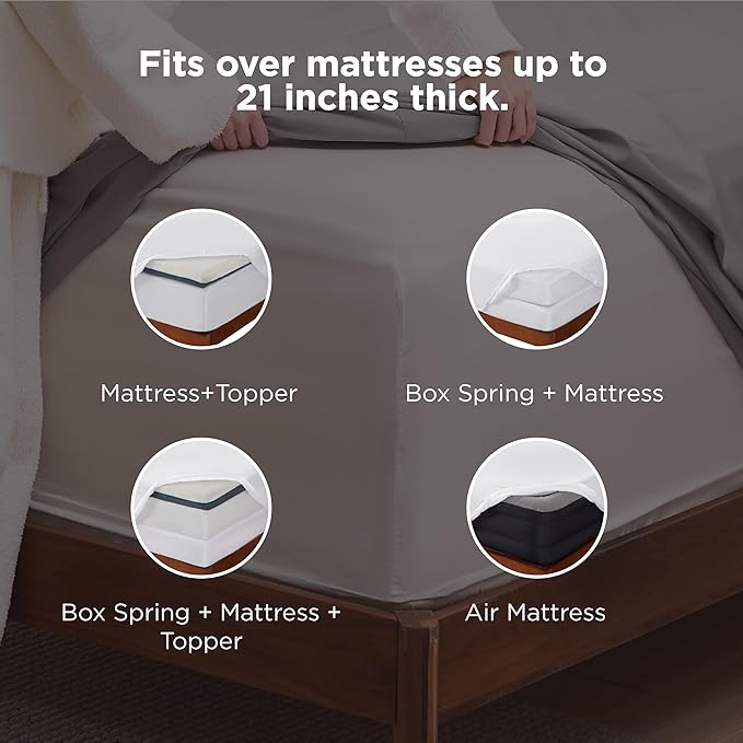 Bedsure Deep Pocket King Sheet Set - Image 2