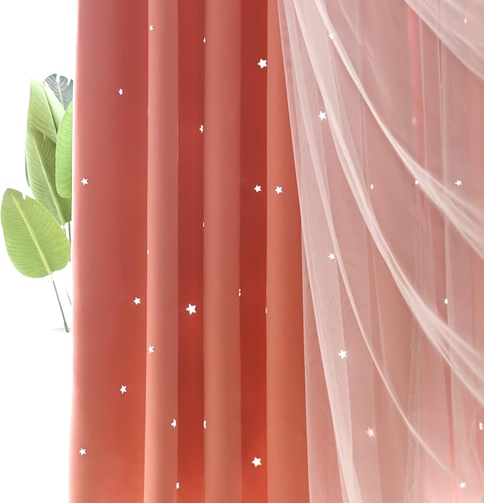Kinryb Princess Curtains for Girls Bedroom - Image 7
