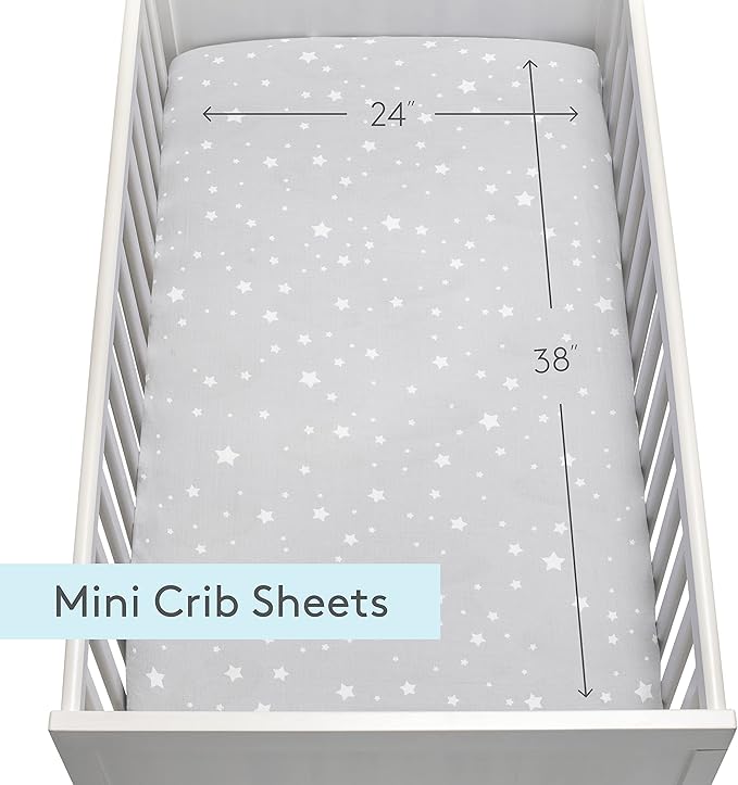Newton Baby Fitted Mini Crib Sheets | Organic Muslin Cotton, Breathable & Soft - Image 5
