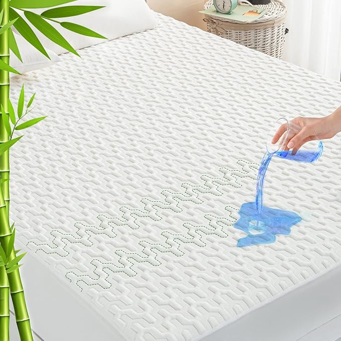 GRT Full Size Waterproof Mattress Protector Rayon Bamboo by GRT