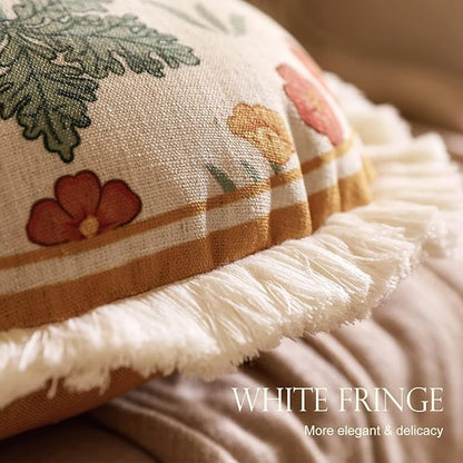 patdrea Designer Pack of 4 Throw Pillow Covers, Vintage Square Farmhouse - Image 5