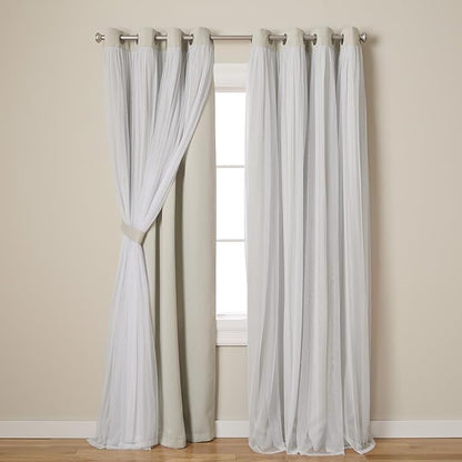 TOWN & COUNTRY LUXE Talia Double Layer Indoor Curtains, Sheer and Room by TOWN+%26+COUNTRY+LUXE