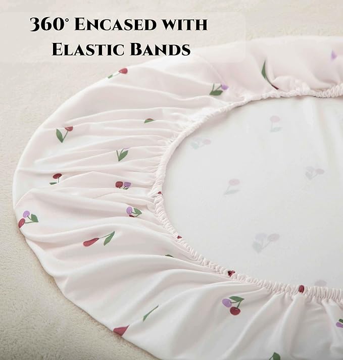 SDY Jersey Cherry Bassinet Sheets - Image 5