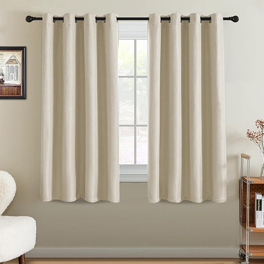 H.VERSAILTEX 90% Blackout Linen Curtains 63 Inches Long by HVERSAILTEX