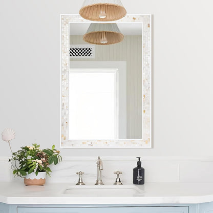 tanmicoshomy white 24 x 36 inch mosaic bathroom showing dimensions