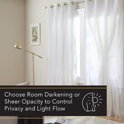 TOWN & COUNTRY LUXE Talia Double Layer Indoor Curtains, Sheer and Room - Image 5