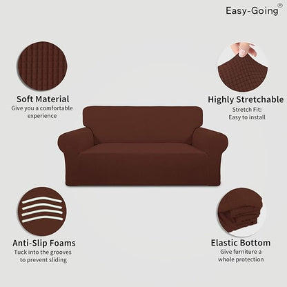 Easy-Going Stretch Oversized Loveseat Slipcover 1-Piece Sofa Cover Furniture - Image 3
