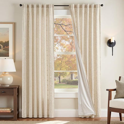 jinchan Winslow Lined Linen Curtains by JINCHAN