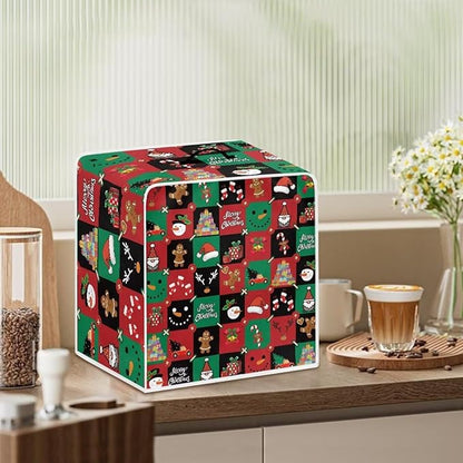 Coffee Maker Cover, Christmas Holiday Coffee Dust Cover Washable Removable - Image 3