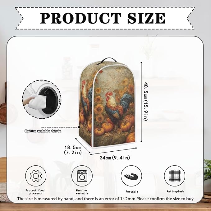 Retro Blender Cover for Kitchen Resistance Food Processor Dust Cover - Image 5
