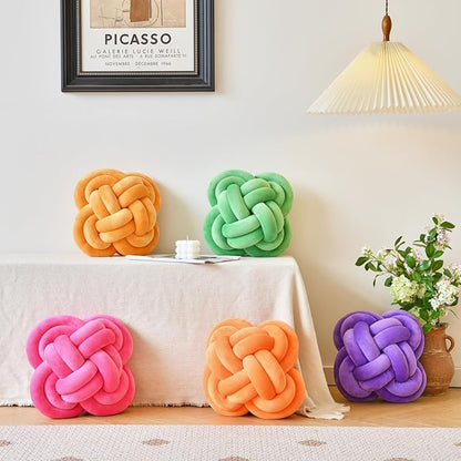 Xuyier Knot Pillow Ball, Decorative Throw Pillows - Image 3
