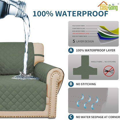 Easy-Going Sofa Slipcover Chair Cover Waterproof Couch Cover Washable Sofa - Image 4
