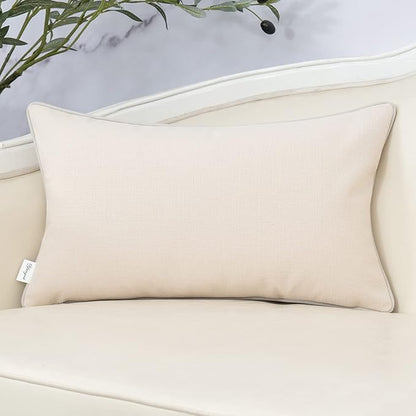 Yangest Patchwork Pillow Cover 12x20 Inch Luxury Cotton and Linen Cushion Cover - Image 2