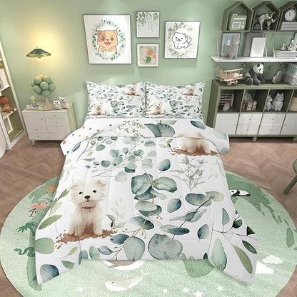 Erosebridal Cute Dog King Comforter Set by Erosebridal