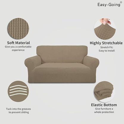 Easy-Going Stretch Loveseat Slipcover 1-Piece Sofa Cover Furniture Protector - Image 4