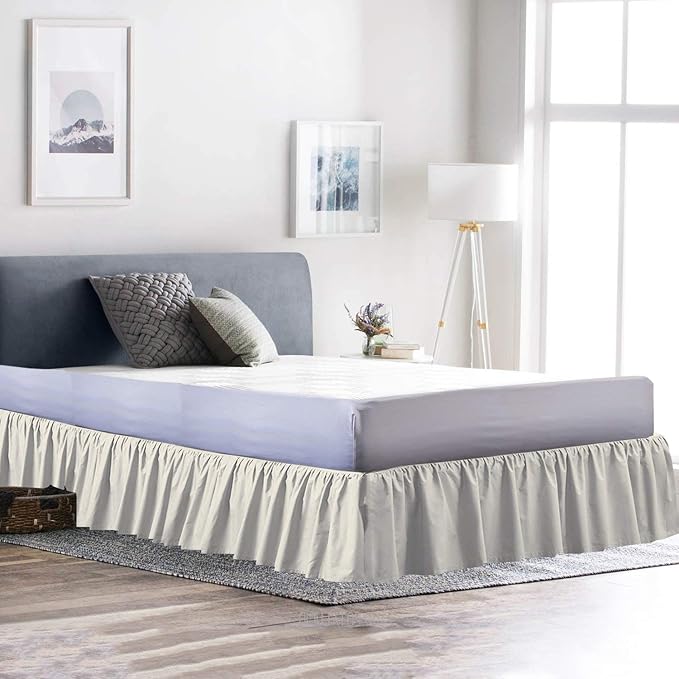 Ruffled Bed Skirt 18 Inch Drop Dust Ruffle - Image 4